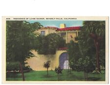 Postcard -Residence Of Luise Rainer - Beverly Hills, California CA  - c1940 picture