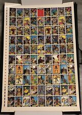 1988 Wolverine Comic Images Uncut Trading Card Sheet Marvel X-Men MCU picture