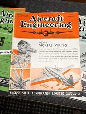 Vtg 1945 Aircraft Engineering Magazine (London), 9 Issues GREAT ADS Vickers Etc picture