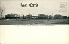1906. LANSDALE,PA. P.&R. RAILWAY STATION. POSTCARD YD27 picture
