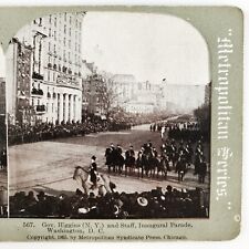 Governor Frank Higgins Parade Stereoview c1905 Inauguration Teddy Roosevelt G959 picture