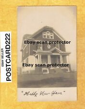 CT East Haven area rare 1906 RPPC real photo postcard LARGE HOME to Leete in EH picture
