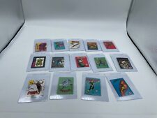 1986 and 87 Official Marvel Universe Sticker trading cards- lot of  14 different picture