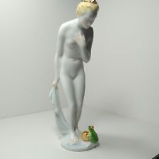 Herend porcelain Lady And  Frog Vintage Figurine picture