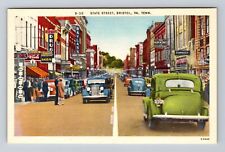 Bristol VA-Virginia, State Street, Advertisement, Antique, Vintage Postcard picture