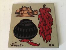 Vintage Teissedre tile 1982 mint condition collectors piece southwestern art picture
