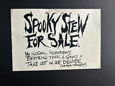 Lot of 3 Vintage Halloween Themed Spooky Signs picture