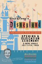 Walt Disney Disneyland Opening Dedication Happiest Place on Earth Poster picture