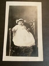 Real Picture Postcard RPPC Of A Baby Girl Toddler  Circa 1912 hazel Born 1911 picture