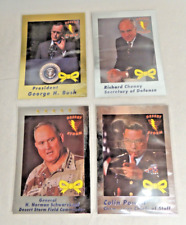 1991 Desert Storm Operation Yellow Ribbon Insert Set of (4) Trading Cards picture