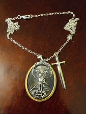 St. Michael Patron St. Of God's Soldiers Pendant necklace with protective sword picture