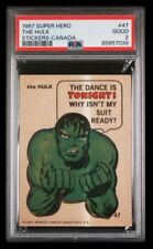 1967 marvel super hero #47 the hulk rc; rare canada sticker PSA 2  (POP 1, 0^) picture