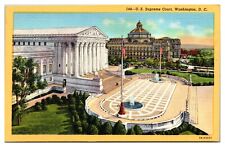 Vintage US Supreme Court Building, Washington, D.C. Postcard picture
