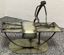 Certo Italian Handcraft Welding Sculpture Massage Table, 5 Inches Tall .vintage picture