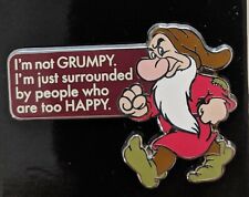 Disney I'm Not Grumpy I'm Just Surrounded By People Too Happy Snow White Pin  picture