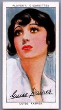 1938 Player's Cigarettes Film Stars Luise Rainer #39 U.K. Tobacco Trading Card picture