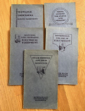 Lot of 5 Vintage 1930 POWER PLANT ENGINEERING HANDBOOKS -Steam,Electic, etc picture