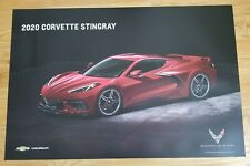 Authentic 2020 Corvette Stingray C8 Poster w/Generations Layout 24x36