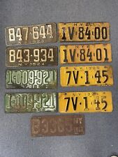 **Century Old NEW YORK License Plate LOT** picture