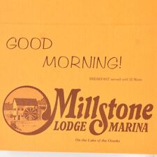 1970s Millstone Lodge Marina Restaurant Menu Lake of Ozarks Laurie Missouri picture