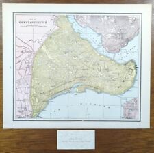 Vintage 1887 CONSTANTINOPLE Map 14