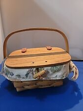 longaberger small basket with lid and liner picture