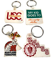 University Miami Vintage Keychains Trojans Maryland Lot of (4) UMASS USC Terps picture