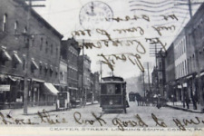 Antique RPPC 1907 posted Real Photo Post Card Center Street Corry Pa. picture