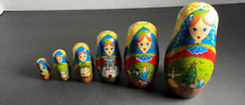 vintage russian nesting dolls  6 of them Very nice picture
