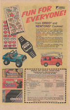 1983 Oreo Fig Newton Apple Newton PRINT AD Nabisco Matchbox Jeep Firetruck picture
