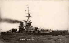 Battleship HMS Iron Duke Cribb Real Photo RPPC Vintage Postcard picture