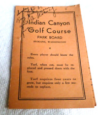 VINTAGE SCORE CARD CEDAR CREST PUBLIC GOLF COURSE MARYSVILLE WASHINGTON  c. 1937 picture