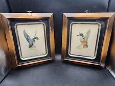 Vintage Turner Wall Accessory Signed Duck Print Mid Century Modern - Wood Frame picture