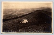 RPPC Aerial View Lake Of The Clouds Mt Mansfield Vermont Real Photo P716 picture