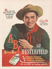 1947 Chesterfield Cigarettes Gregory Perk Duel In The Sun Vintage Print Ad L21 picture