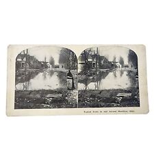 Antique Stereoview, Great Flood Hamilton Ohio, Butler County, Photo taken 1913 picture