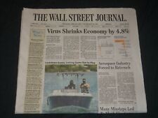 2020 APRIL 30 THE WALL STREET JOURNAL NEWSPAPER - VIRUS SHRINKS ECONOMY BY 4.8% picture