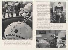1957 Navy Strato-Lab Balloon Flight 14-Page Photo Article picture