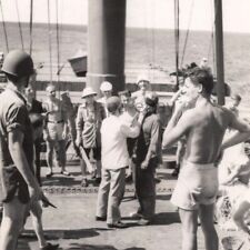 1950s US Navy Sailors Neptune Equator Crossing Party Hazing Ritual Photo #15 picture