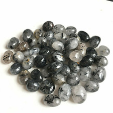 100g Black Hair Rutilated Natural Tumbled Stone Healing Crystal  Gemstone  picture