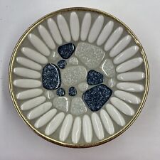 Trinket Tray Gray Blue White Mosaic Tile 5” Wide Bowl picture