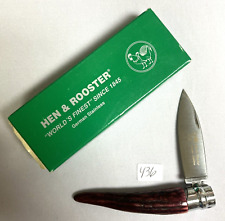 Vintage Hen & Rooster German Stainless Single Blade Folding Pocket Knife (#436) picture