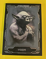 2016 Topps Star Wars Masterwork #8 Yoda ESB Silver Metallic Parallel Card 70/99 picture