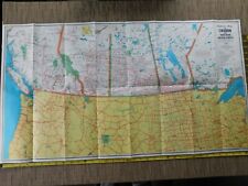 1958 MCM Vintage Map of Canada & Northern US (4.27.1) picture