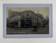 Street Scene Wyalusing PA Bradford County Pennsylvania Vintage 1916 Postcard picture