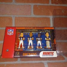 🤎🧡rare Find  Mini bobs 4-piece pack_ Cleveland Browns bobbleheads Set *w/box picture