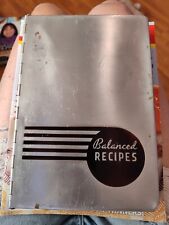 Vintage 1933 Balanced Recipes by Pillsbury Flour Art Deco Style Metal Case Box  picture