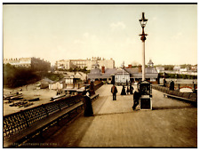 England. Southend-on-Sea. View from the Pier I. Vintage Photochrome by P.Z, P picture