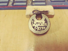 antique/vintage LAGLEDE  6 lever push key pancake padlock  422 picture