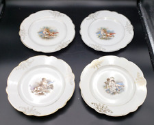 4 ATQ Victorian Era Bavaria Portrait Cabinet Display Plate Cherub Angel  Lot of  picture